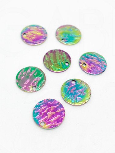 Nerūdijančio plieno pakabukas, mix spalvos, 12x1mm, 1 vnt