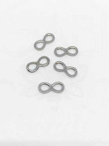 Nerūdijančio plieno pakabukas, plieno spalvos, 10x4.5x0.7mm , 4 vnt