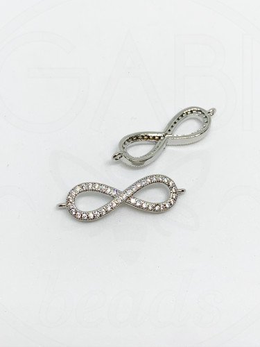 Nerūdijančio plieno pakabukas, plieno spalvos, su cirkonio akutėmis 7x27x2.5mm , 1 vnt