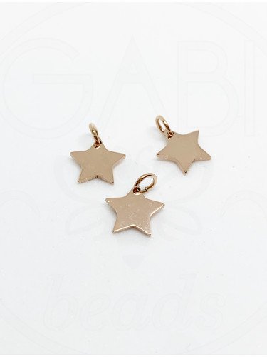 Nerūdijančio plieno pakabukas, Rose gold spalvos 10x1mm, 1 vnt