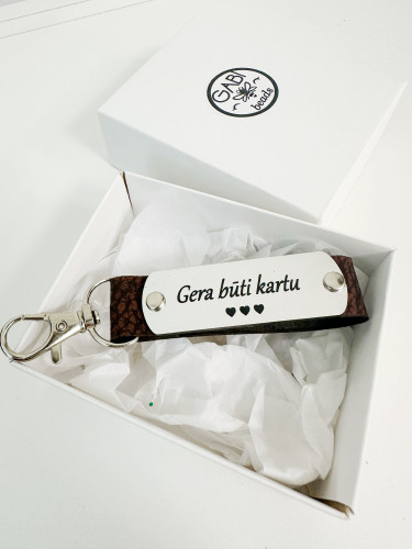 Odinis raktų pakabukas "Gera būti kartu"