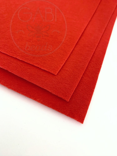 Filcas, raudonos spalvos, 300x300x1mm, 1vnt