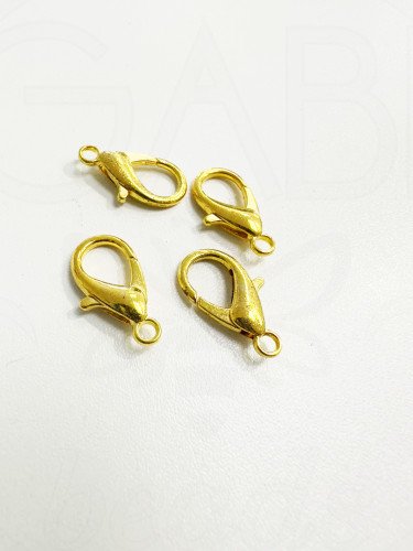 Užsegimai, aukso spalvos, 10x6mm , 20vnt