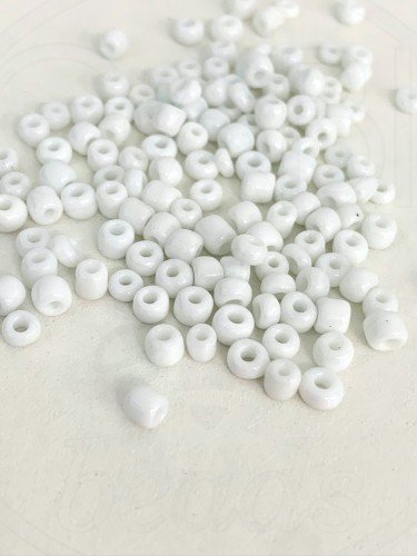 Biseris, baltos spalvos, 4mm , 20g.