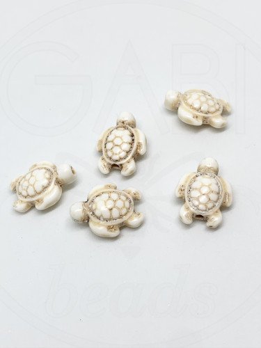 Hovlitas, VĖŽLYS, 19x15x7mm , smėlio spalvos, 3vnt