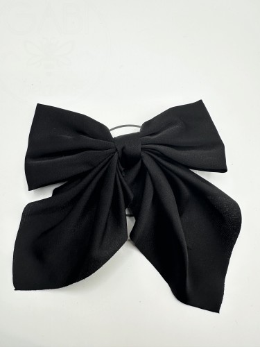 Kaspinas plaukų segtukas, juodas