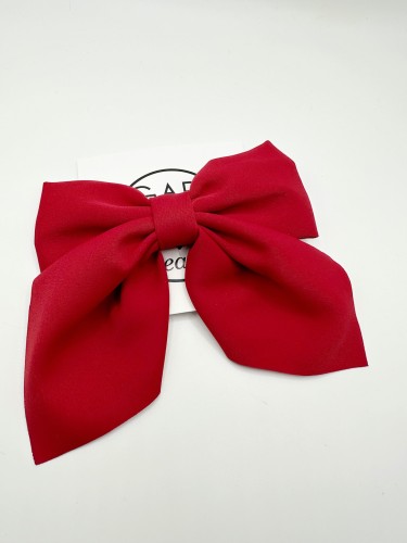 Kaspinas plaukų segtukas, raudonas