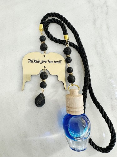 Automobilio pakabukas su angelo sparnais "Tėti, kaip gera Tave turėti" ir kvapu