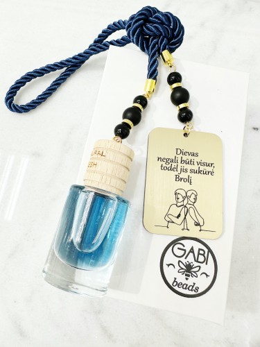 Automobilio pakabukas "Dievas negali būti visur, todėl jis sukūrė Brolį" ir kvapu