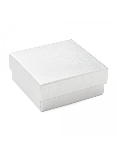 Dovanų dėžutė su paminkštinimu, sidabrinės spalvos