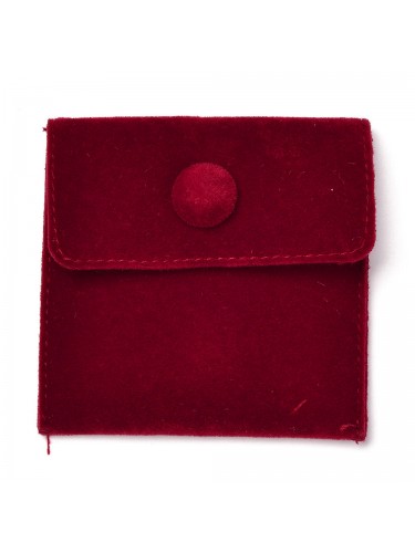 Susegamas velvetinis maišelis, bordo spalvos