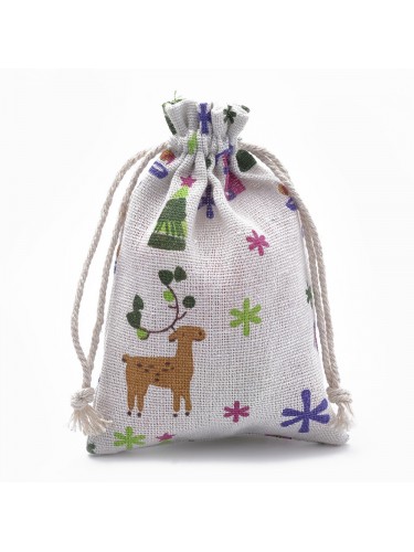 Lininis maišelis "Kalėdos"