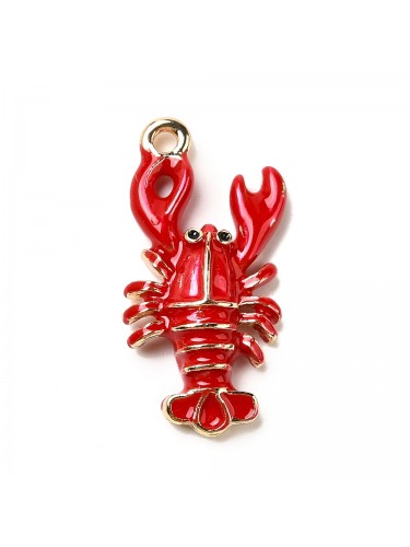 Pakabukas "Vėžys" dengtas emale, raudonos spalvos, 1vnt