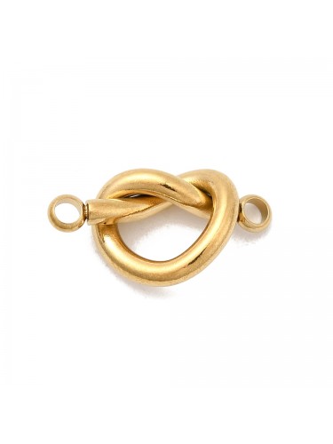 Nerūdijančio plieno pakabukas, "Mazgas" aukso spalvos, 1 vnt