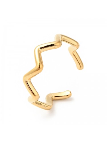 Nerūdijančio plieno žiedas "Zigzagas"