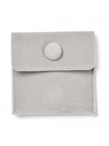 Susegamas velvetinis maišelis, pilkos spalvos
