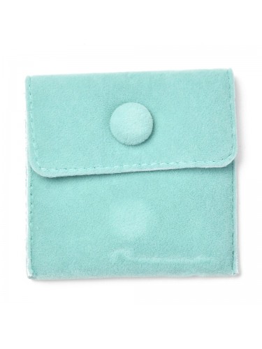 Susegamas velvetinis maišelis, turkio spalvos