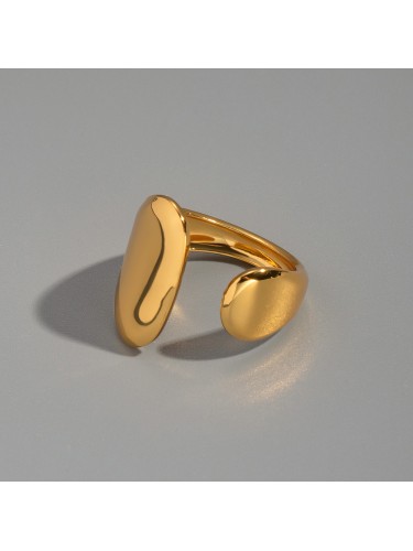 Nerūdijančio plieno žiedas, aukso spalvos