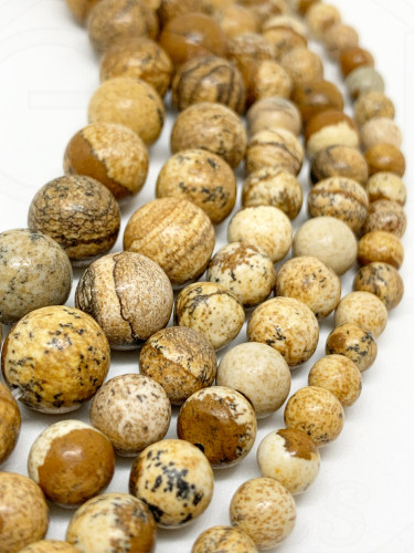 Jaspis, rudos spalvos, 4mm, 6mm, 8mm, 10mm