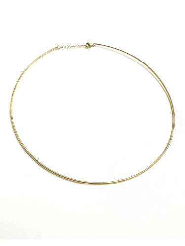 Kaklo papuošalas/ruošinys, nerūdijančio plieno, aukso spalvos