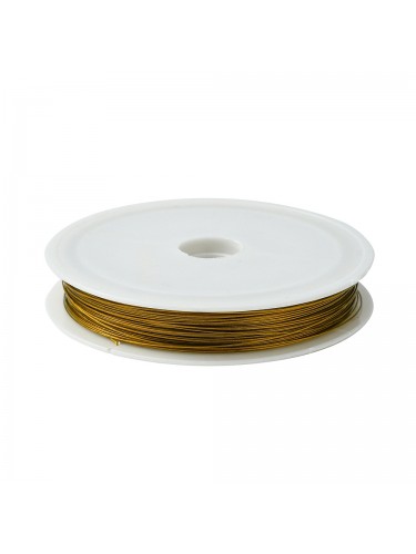 Nerūdijančio plieno troselis, aukso spalvos, storis 0,38mm, 40m