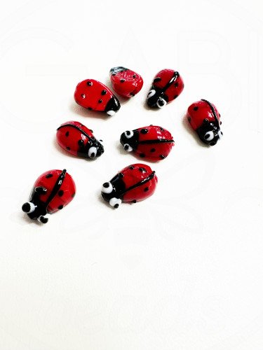 Lampwork karoliukai, boružėlės