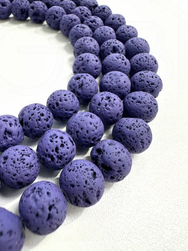 Lava, tamsiai violetinės spalvos, 6mm, 8mm