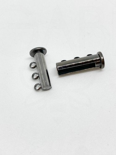 Magnetinis užsegimai, tamsiai pilkos spalvos, 20x10x7mm , 1vnt