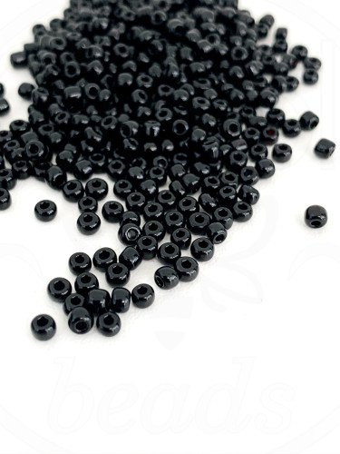 Biseris, juodos spalvos, 2mm, 20g.
