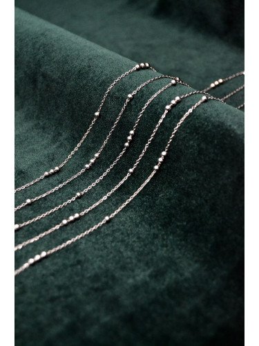 Nerūdijančio plieno grandinėlė ,2mm ir 3mm, plieno spalvos, 10cm
