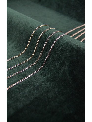 Nerūdijančio plieno grandinėlė , 3x2 mm, plieno spalvos, 10cm