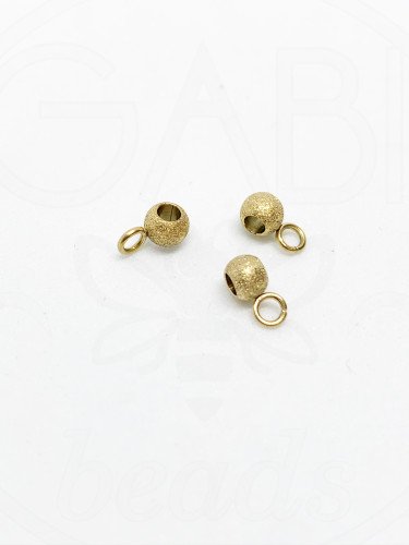 Nerūdijančio plieno intarpai, aukso spalvos, 7x4x3mm, 1vnt