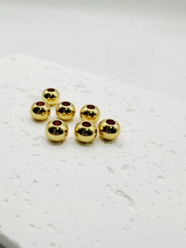 Nerūdijančio plieno intarpas, aukso spalvos, 6x5mm, 8x6mm