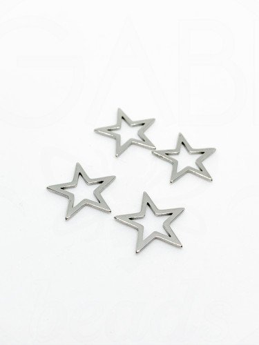 Nerūdijančio plieno pakabukai, plieno spalvos 15x16x1mm 1vnt