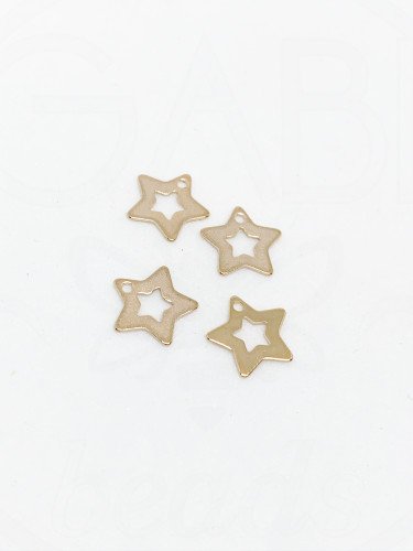 Nerūdijančio plieno pakabukai, rose gold spalvos 10mm, 2 vnt