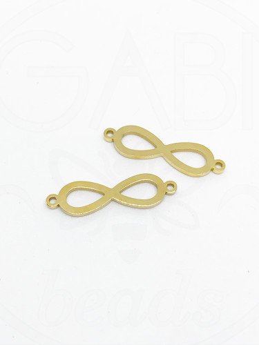 Nerūdijančio plieno pakabukas, aukso spalvos, 7.5x27x1.5mm , 1 vnt